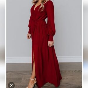 Baltic Born Celine Maxi Dress Wine Women's Size XL